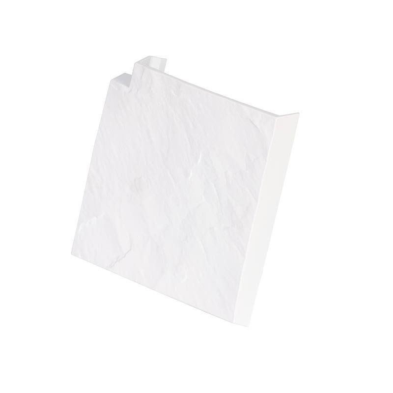 Угловая накладка для бордюра в белом цвете купить в Омске