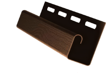 Коричневый J-профиль для сайдинга