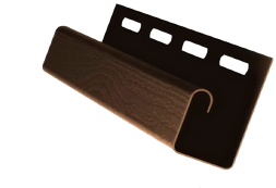 Коричневый J-профиль для сайдинга