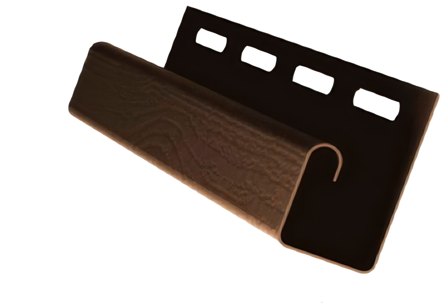 Коричневый J-профиль для сайдинга купить в Омске