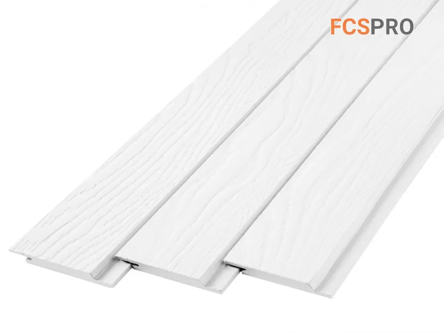 Фиброцементный сайдинг FCSPRO Click Shtil F01 (Белый минерал) купить в Омске