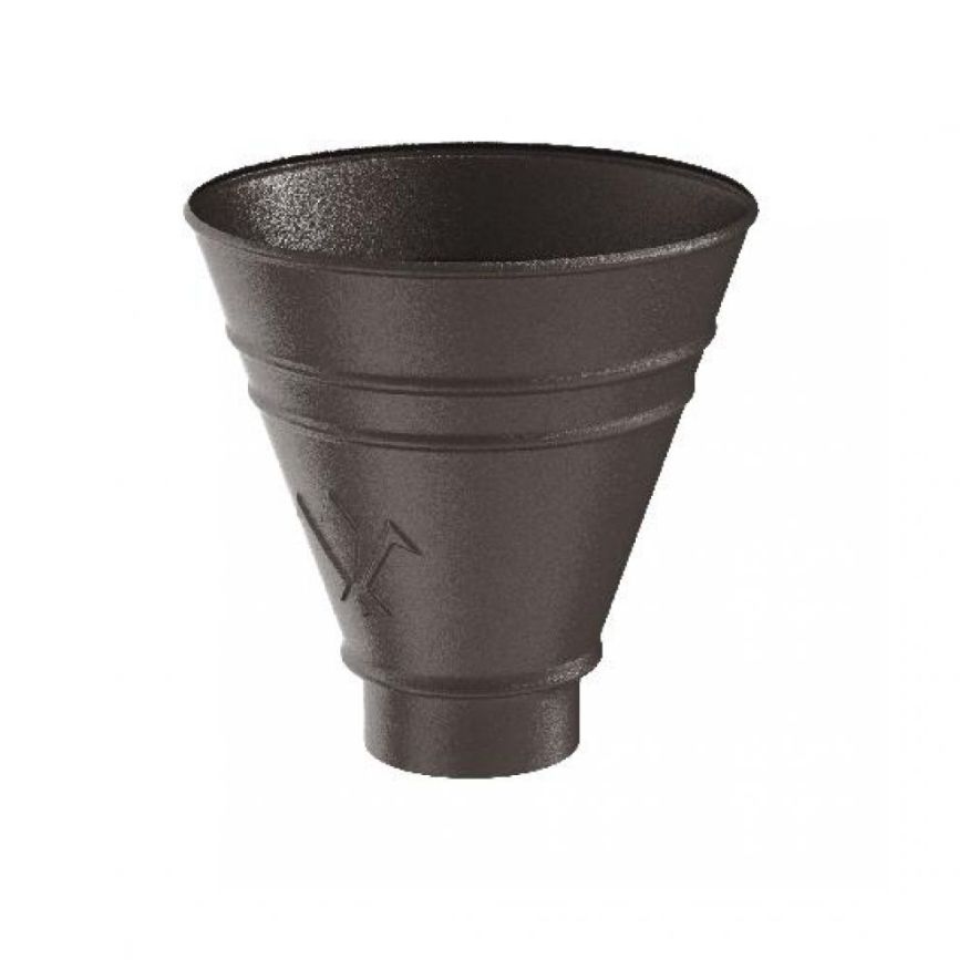 Водосборная воронка круглая Aquasystem RR 32, Тёмно-коричневый матовый 125/90 купить в Омске