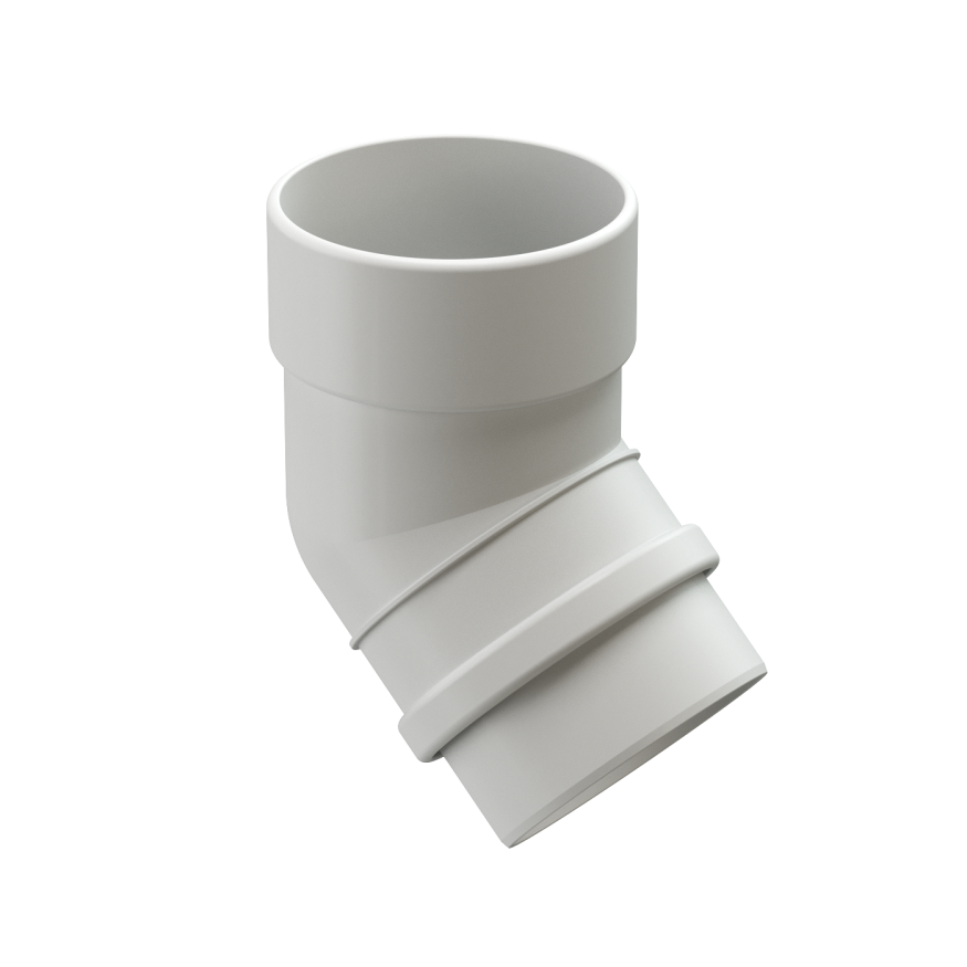 Колено водосточное 45˚ Docke Lux, Пломбир купить в Омске