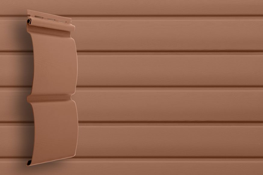 Сайдинг Grand Line, Блок-хаус D4.8 Цвет: Темно-бежевый купить в Омске