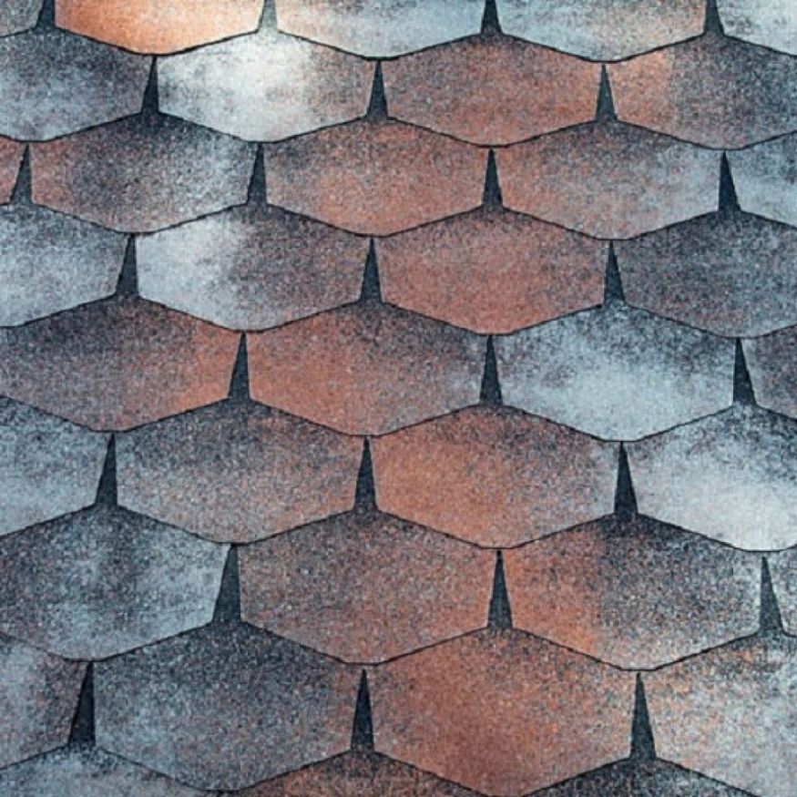 Гибкая черепица KATEPAL FORTE гавана серо-коричневая купить в Омске