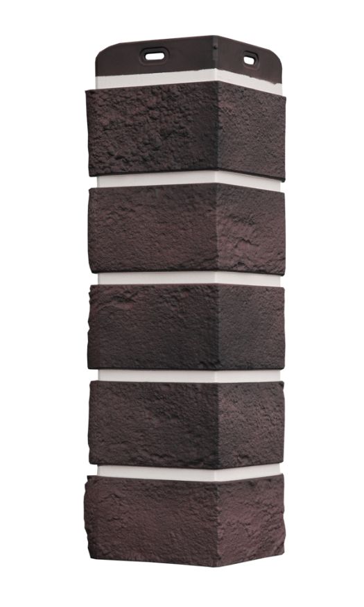 Угол наружный Grand Line, Состаренный кирпич Design Plus, Кофе (Белый шов) купить в Омске