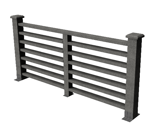 Декоративное ограждение ДПК GRINDERDECO Марсело цвет серый базальт купить в Омске