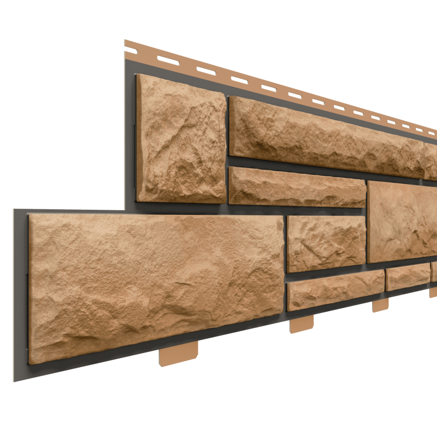 Фасадные панели Доломит, Доломит Премиум, Миндаль купить в Омске