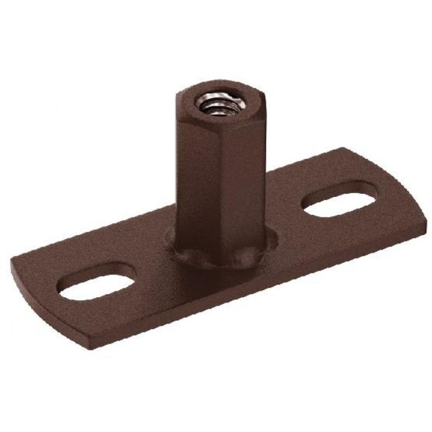 Держатель для хомута Aquasystem под метиз, RAL 8017, коричневый матовый, 150/100 купить в Омске