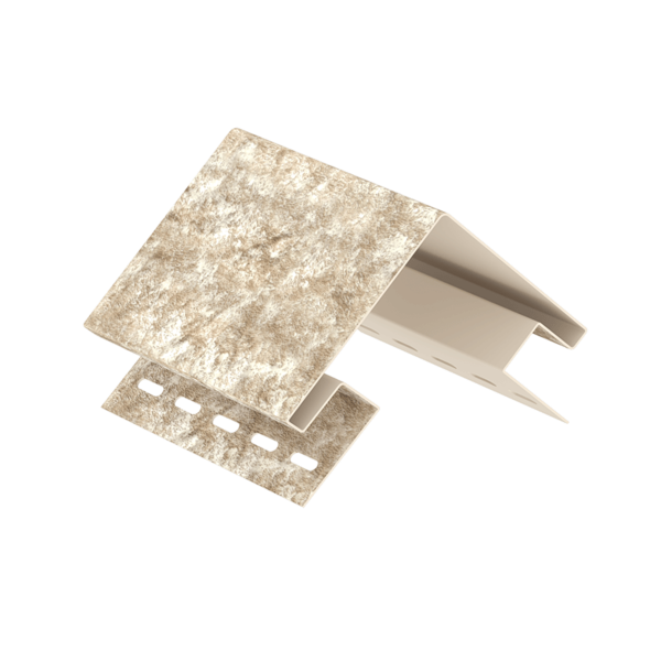 Наружный угол Ю-Пласт, Стоун-хаус Кварцит, Светло-Бежевый купить в Омске