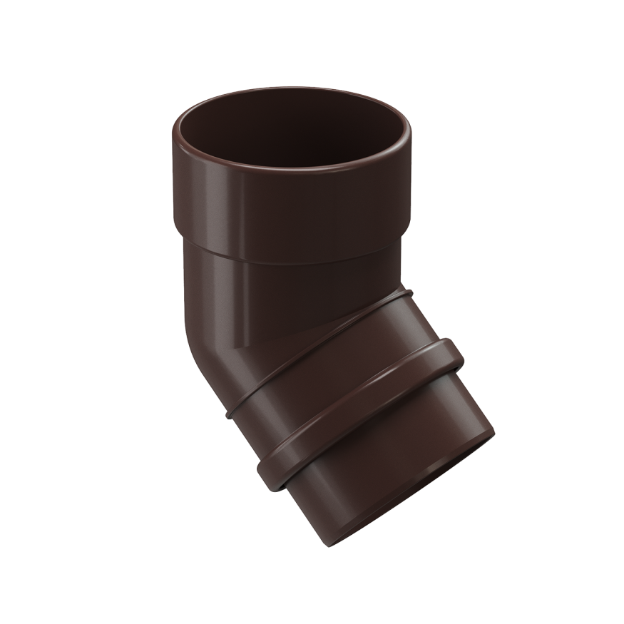 Колено водосточное 45˚ Docke Lux, Шоколад купить в Омске