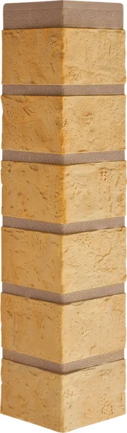 Наружный угол Альта-Профиль Кирпич Желтый купить в Омске