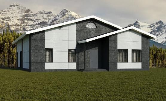 Фиброцементный сайдинг Roofas Board Stone Цвет Антрацит купить в Омске