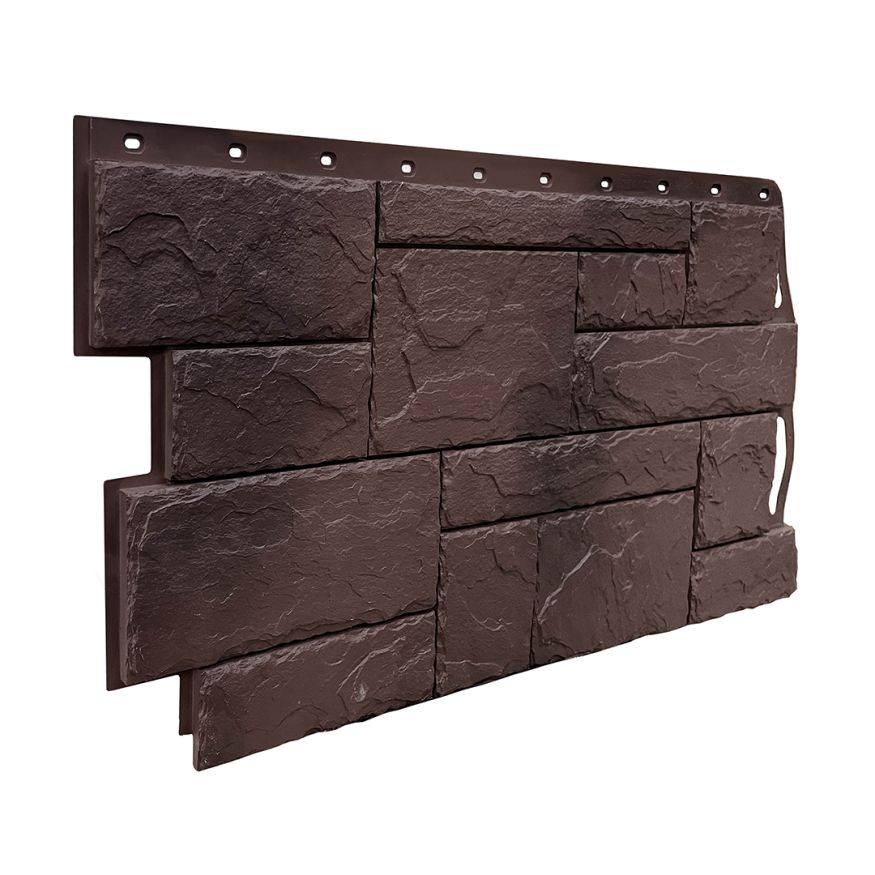 Фасадная панель FineBer Камень природный, Коричневый купить в Омске