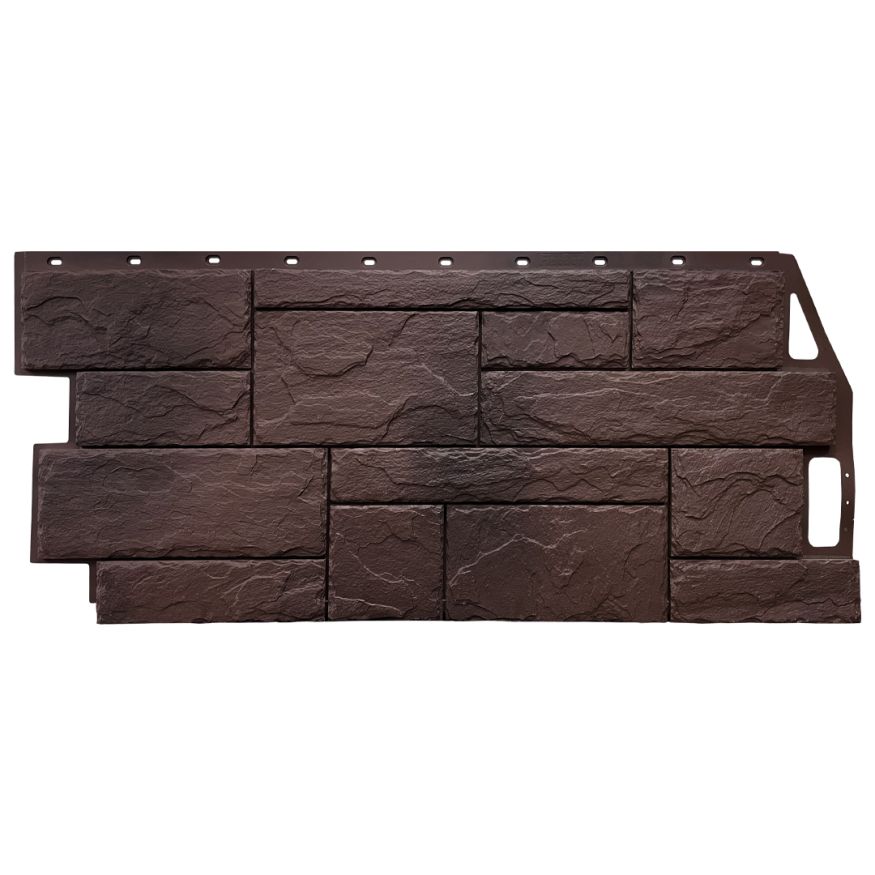 Фасадная панель FineBer Камень природный, Коричневый купить в Омске