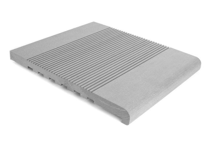 Ступень из ДПК АЙ-ТЕХПЛАСТ серого цвета купить в Омске