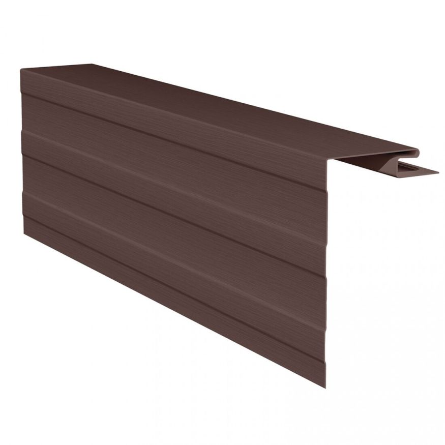 Приоконный профиль для сайдинга, коричневый купить в Омске