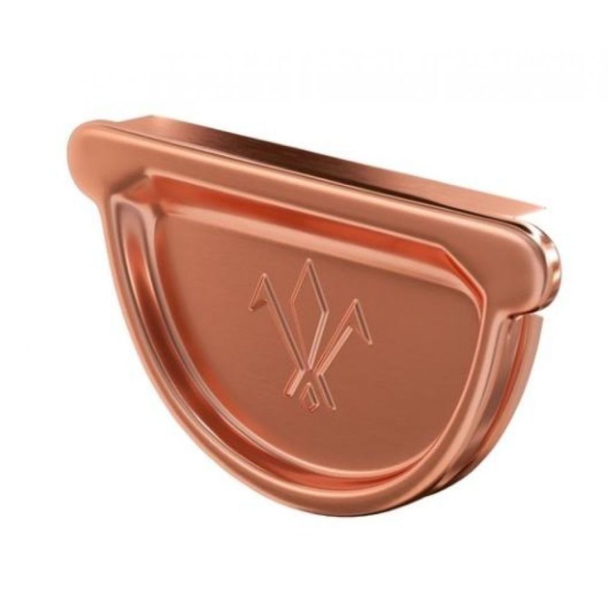 Универсальная заглушка с резиновым уплотнителем Aquasystem, медная, 125/90 купить в Омске