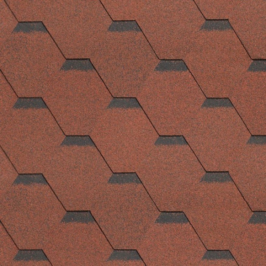 Гибкая черепица Shinglas, Ультра, Самба, Рубин. купить в Омске