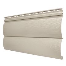 Виниловый сайдинг Tecos, двойной оцилиндрованный брус, Бежевый