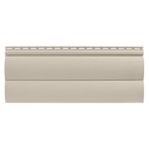 Виниловый сайдинг Tecos, двойной оцилиндрованный брус, Бежевый