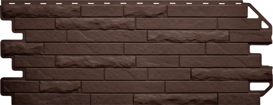 Фасадная панель Альта-Профиль Кирпич Антик ЭКО Коричневый купить в Омске