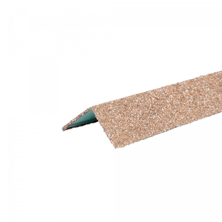 Угол металлический внешний ТЕХНОНИКОЛЬ HAUBERK, Коричнево-бежевый купить в Омске