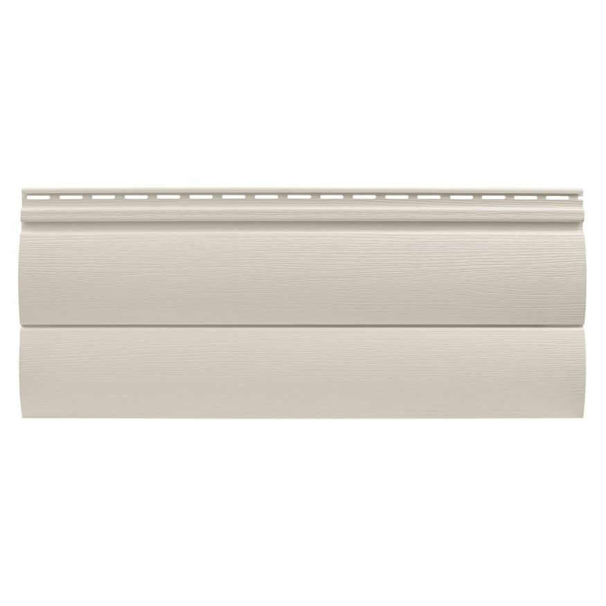 Виниловый сайдинг Tecos, двойной оцилиндрованный брус, Слоновая кость купить в Омске