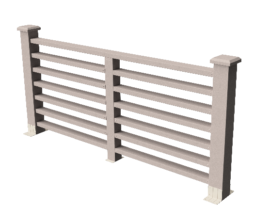 Ограждение декоративное ДПК GRINDERDECO Марсело, выбеленный дуб купить в Омске