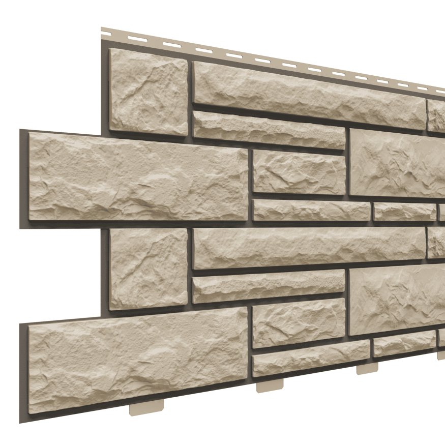 Фасадные панели Доломит, Брусчатка Доломит, Сандал 2000 мм купить в Омске