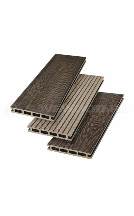 Террасная доска ДПК SaveWood, SW Carpinus (R), Темно-коричневый купить в Омске