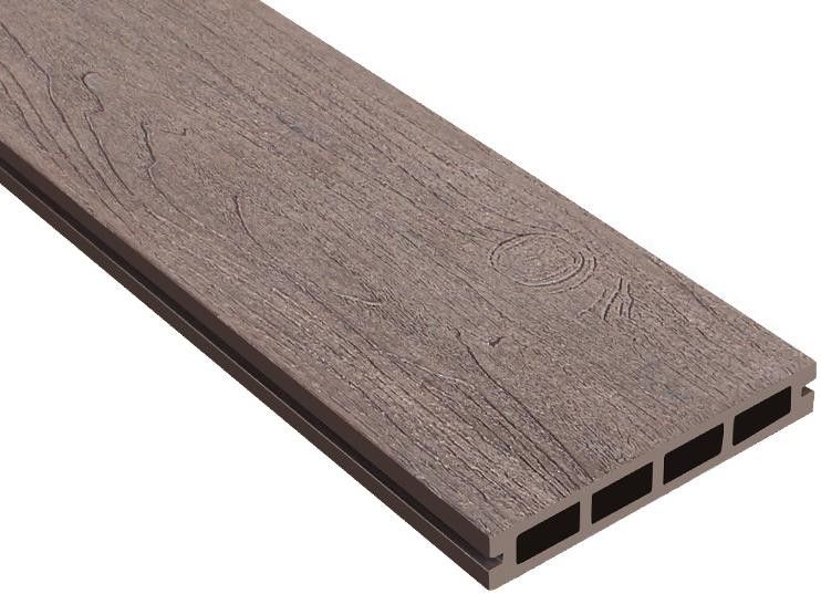 Террасная доска ДПК Outdoor 3D NEVADA/CALIFORNIA коричневая микс купить в Омске