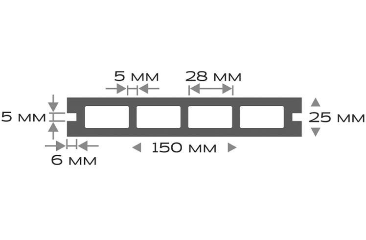 Террасная доска ДПК Outdoor 3D NEVADA/CALIFORNIA коричневая микс купить в Омске