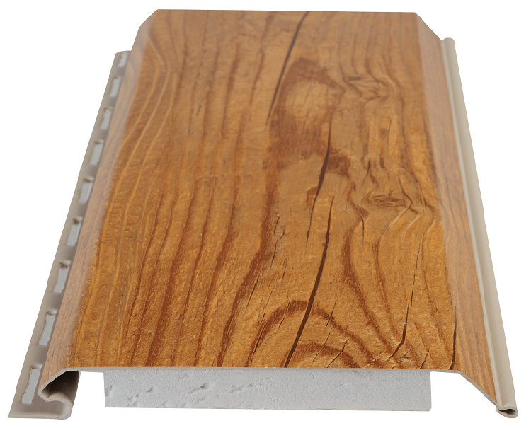 Фасадные термопанели BrusDecor в стиле Винтажной сосны купить в Омске