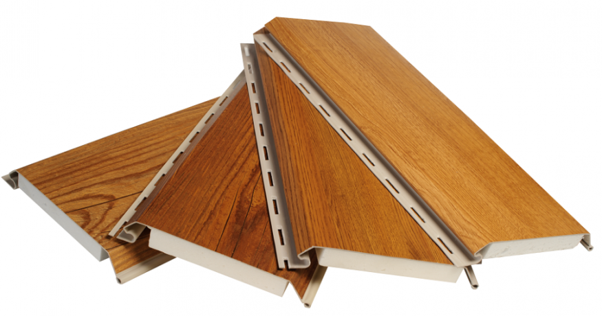 Фасадные термопанели BrusDecor в стиле Винтажной сосны купить в Омске