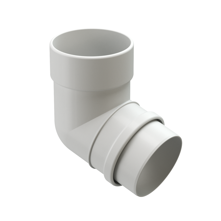 Колено водосточное 72˚ Docke Lux, Пломбир купить в Омске