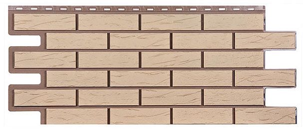 Фасадная панель T-Сайдинг, Кирпич Саман Жёлтый купить в Омске