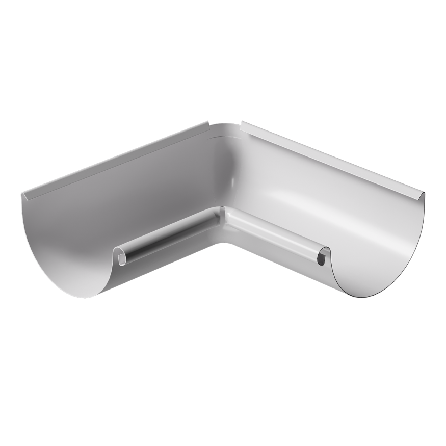 Внутренний 90˚ угол желоба Docke Stal Premium, цвет Пломбир купить в Омске