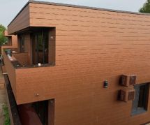 Фиброцементный сайдинг 190х3000х8мм Солнечный лес RAL 1015