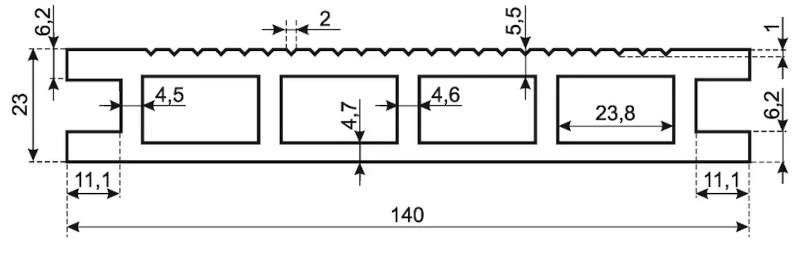 Террасная ДПК доска POLIVAN GROUP 3D+ вельвет пустотелая двухсторонняя DENPASAR в песочном цвете. купить в Омске