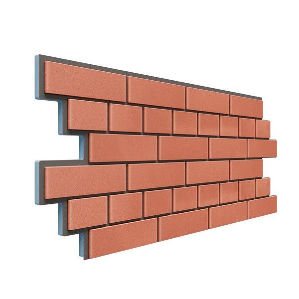 Фасадная термопанель Доломит Кирпич 20мм, Красный купить в Омске