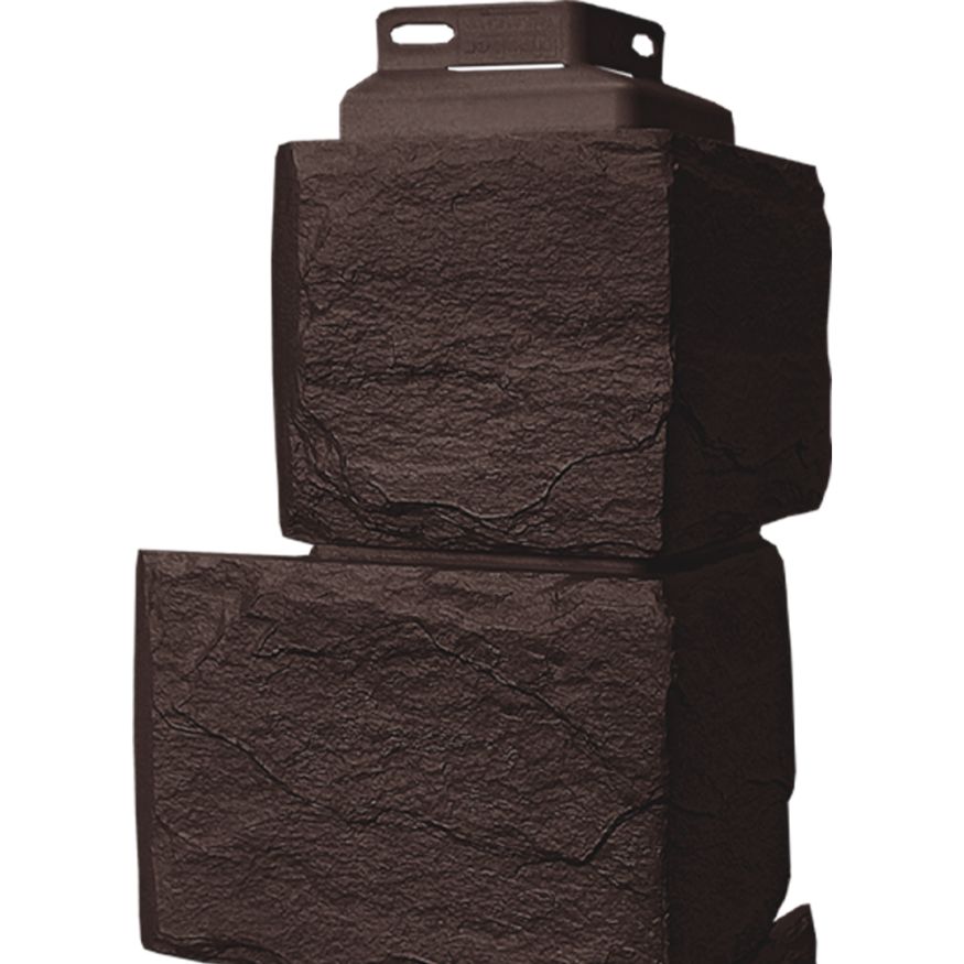 Наружный угол FineBer Камень природный, Коричневый купить в Омске