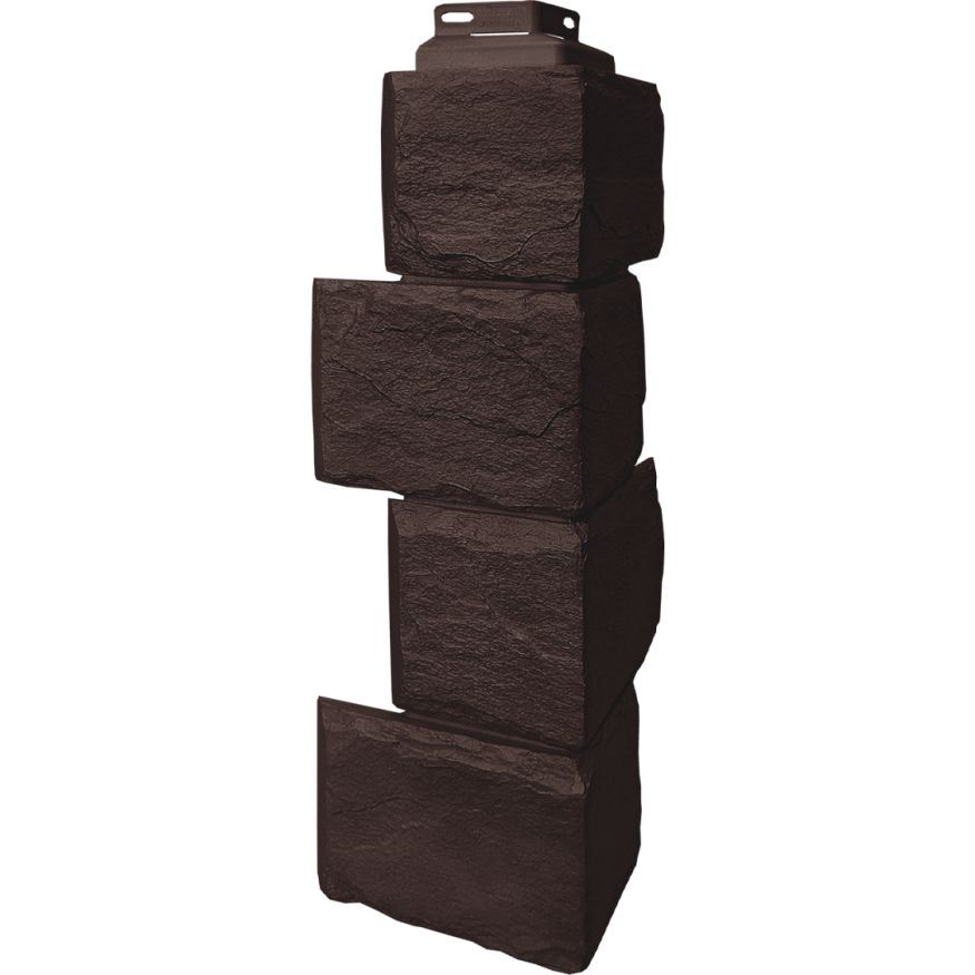 Наружный угол FineBer Камень природный, Коричневый купить в Омске