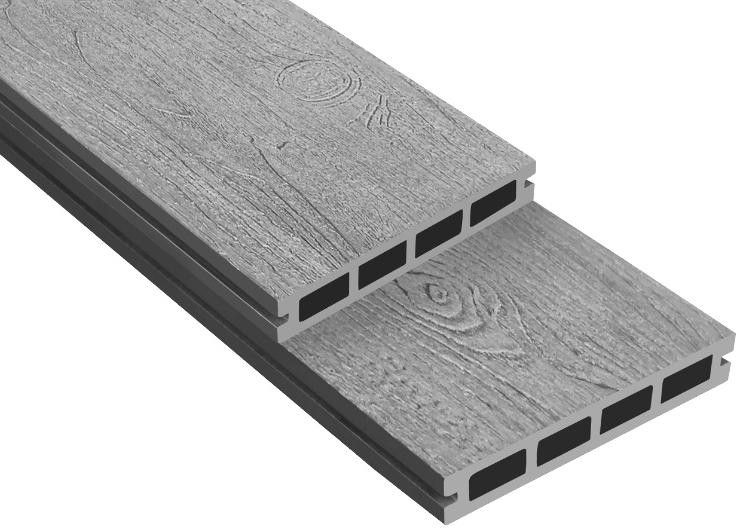 Террасная доска ДПК Outdoor 3D NEVADA/CALIFORNIA в сером цвете. купить в Омске