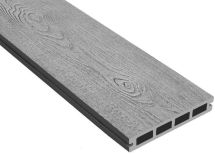 Террасная доска ДПК Outdoor 3D NEVADA/CALIFORNIA в сером цвете.