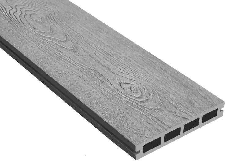 Террасная доска ДПК Outdoor 3D NEVADA/CALIFORNIA в сером цвете. купить в Омске
