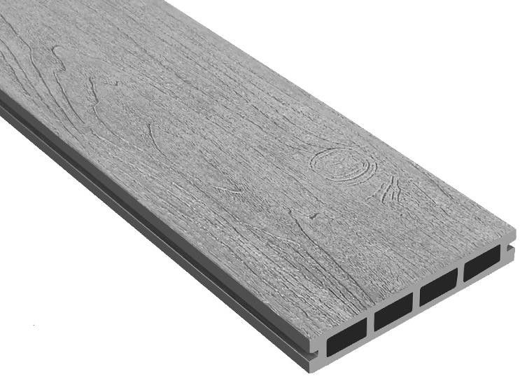 Террасная доска ДПК Outdoor 3D NEVADA/CALIFORNIA в сером цвете. купить в Омске