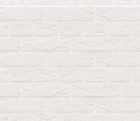 Фасадная панель Доломит, Кирпич Славянка, Белоснежный купить в Омске