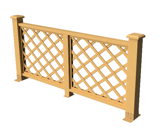 Декоративное ограждение из ДПК GRINDERDECO Ламбет песчаник купить в Омске