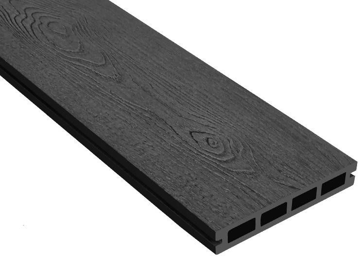 Террасная доска ДПК Outdoor 3D NEVADA/CALIFORNIA черного цвета купить в Омске